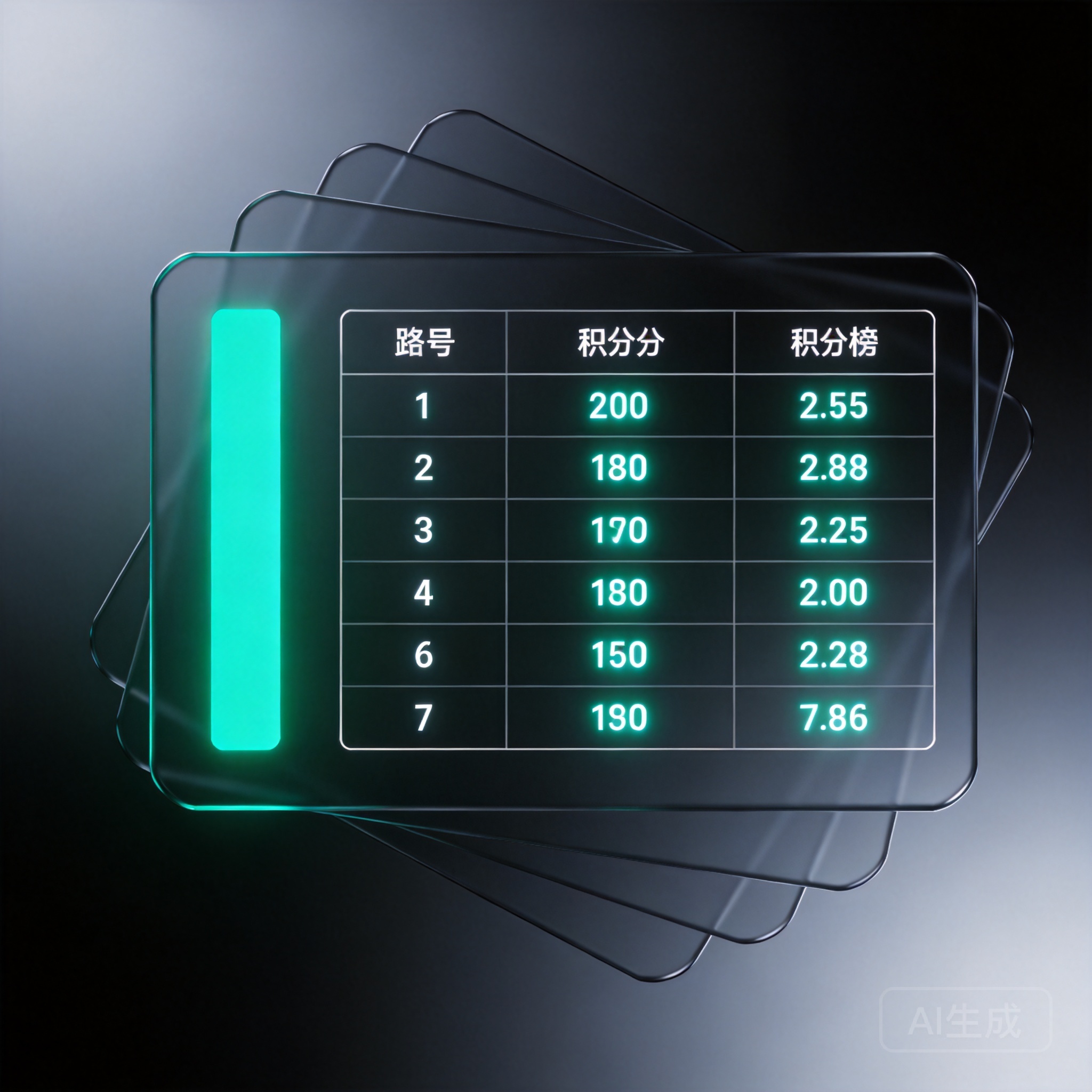 欧冠积分榜主题插画